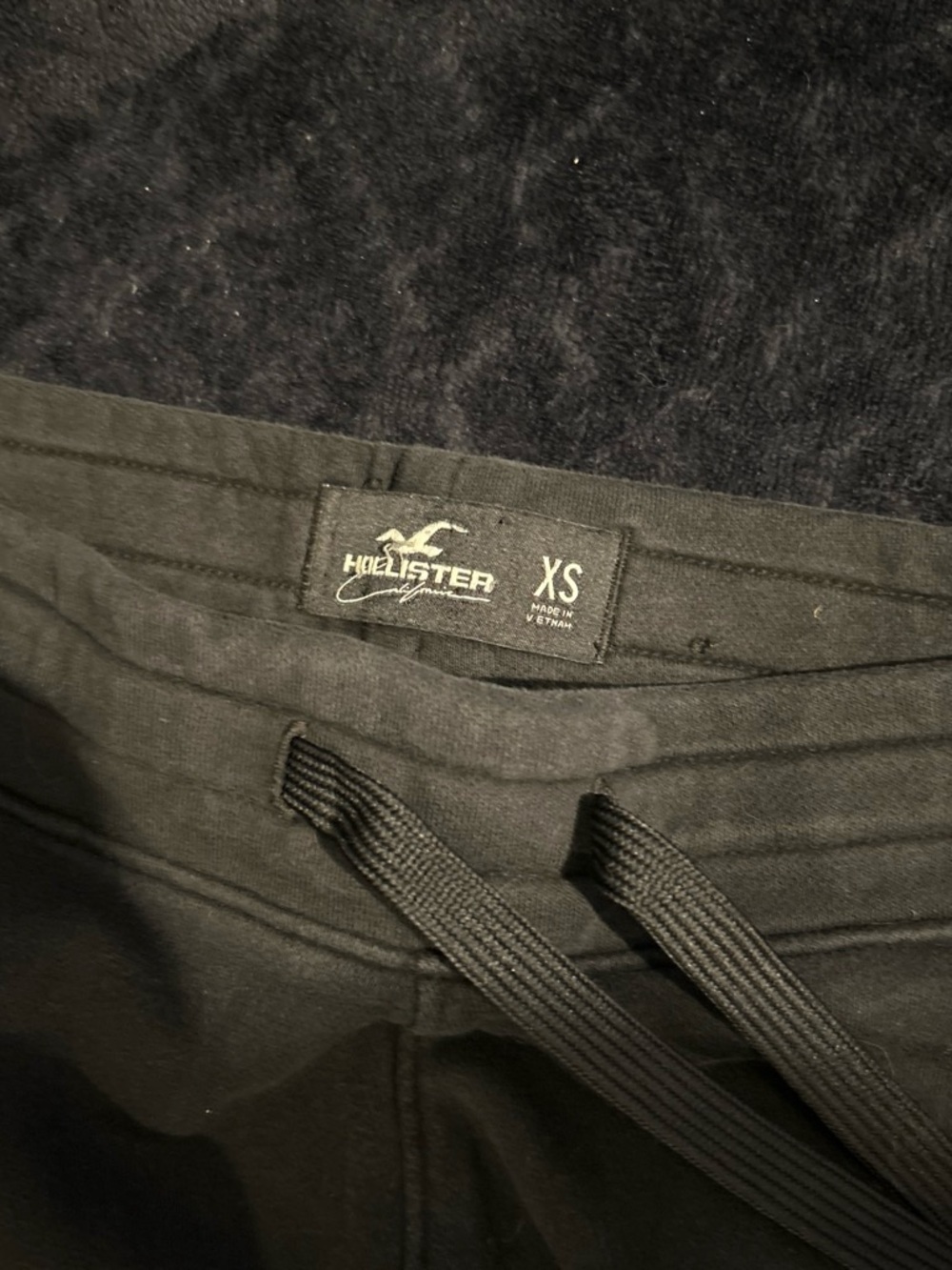 Hollister  Black Jogger Sweatpants with Drawstring - XS